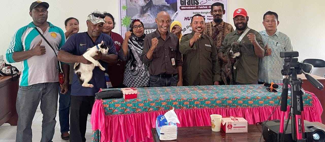 Read more about the article Kegiatan Vaksinasi Rabies Serentak di Kabupaten Manokwari, Fakfak dan Kaimana